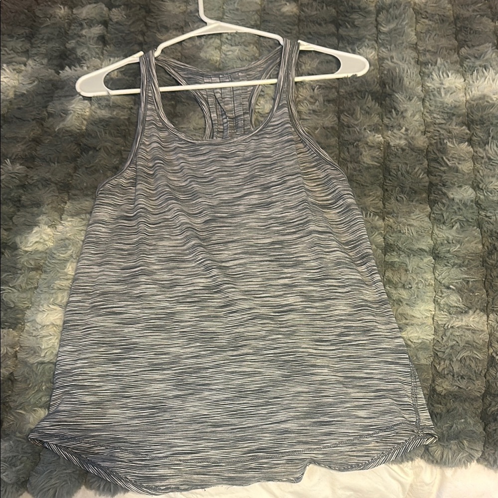 Gray Striped Tank Top